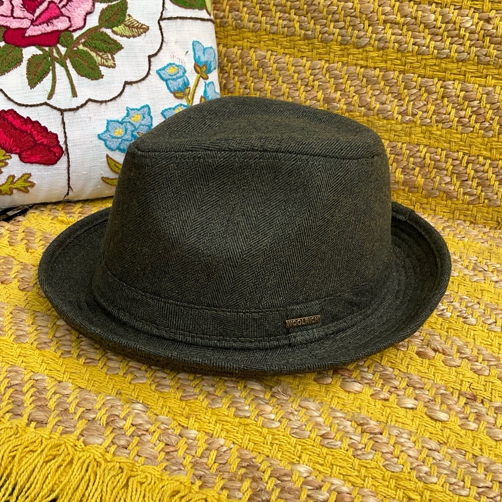 Men’s Forest Green WOOLRICH Fedora Hat Size XL